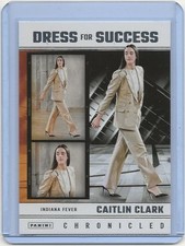 2025 Panini Caitlin Clark Chronicled Dress for Success WNBA #67 Indiana Fever