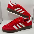 Adidas Spezial Handball Mens UK 8 Red White Gum Casual Terraces Classic Trainers