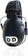 Professional Safety Ear Muffs by Decibel Defense - 37dB NRR - Regular, Black 