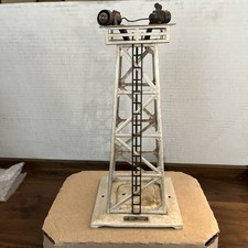 TOUR DE PROJECTEUR VINTAGE LIONEL ARGENT ALUMINIUM N°395 MADE NY USA (non testée)