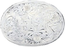 Montana Silversmiths Men's Engraved Buckle - 1840