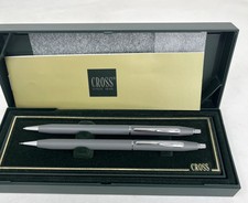 Cross Century Gray Silver Ballpoint Pen 0.5 Pencil In Bx Usa Made 2101 Mint