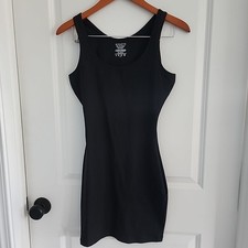 Assets Red Hot Label By Spanx Shapewear Slip Tank Dress Size M Black Compression