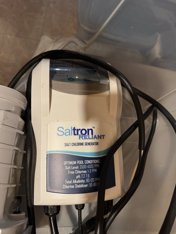 Saltron Salt Chlorine Generator White Plastic Pool Equipment