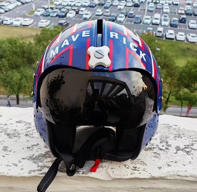 FULL SIZE TOP GUN MAVERICK HGU-33 FLIGHT HELMET NAVAL AVIATOR USN REPLICA 1:1