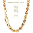 Massive edle Goldkette Kordelkette Halskette Collier Echt 333 oder 585 oder 750