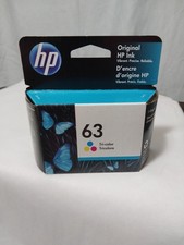 Genuine hp F6U61AN 63 Tri-Color Printer Ink Expired:09/2020 Sealed Box