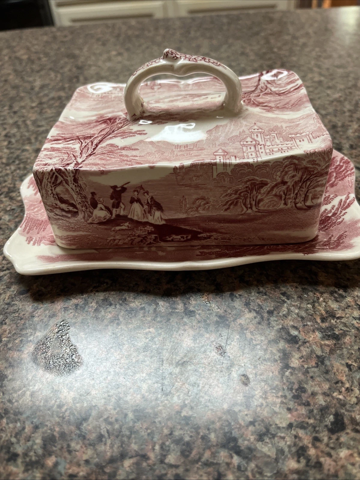 Royal Staffordshire Jenny Lind Butter Dish