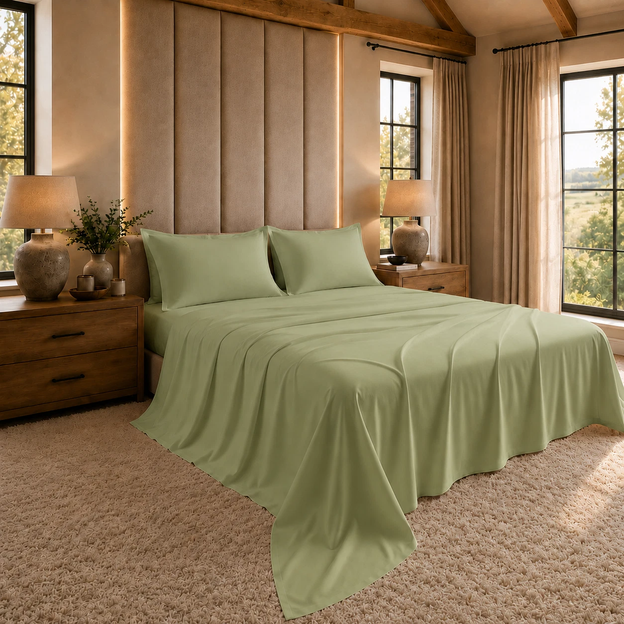 BedifyHome Flat Sheet - White