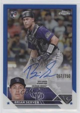 2023 Topps Chrome Rookie Blue Refractor 57/150 Brian Serven #RA-BS Auto 3c2