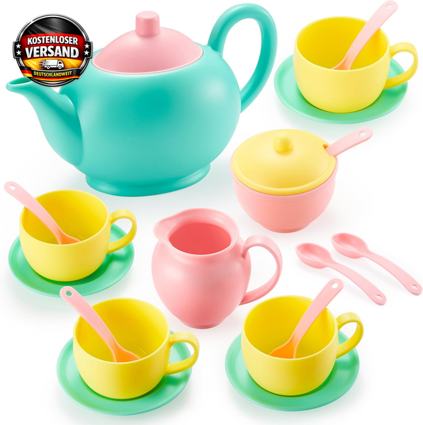 Joyin Teeservice Kinder Set,SpielküChe ZubehöR,Tee Set Teeparty KinderküChe Kind-image