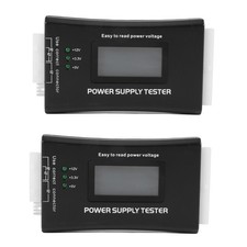2X 20+4 Pin LCD  Supply Tester for ATx, ITx, BTx, PCI-E, , HDD P3J94833