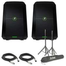 Mackie Thump GO 8" Portable Battery-Powered Loudspeaker Pair with Stands