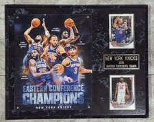 New York Knicks 2025-2026 NBA EASTERN CHAMPIONS 12X15 PLAQUE With 2 cards