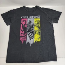 Game of Thrones (HBO TV Series) Black Short Sleeve Tee Shirt Men's Size M