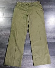Vintage Boy Scouts Of America Twill Pants Men 33x30 Green USA Union Made Nature