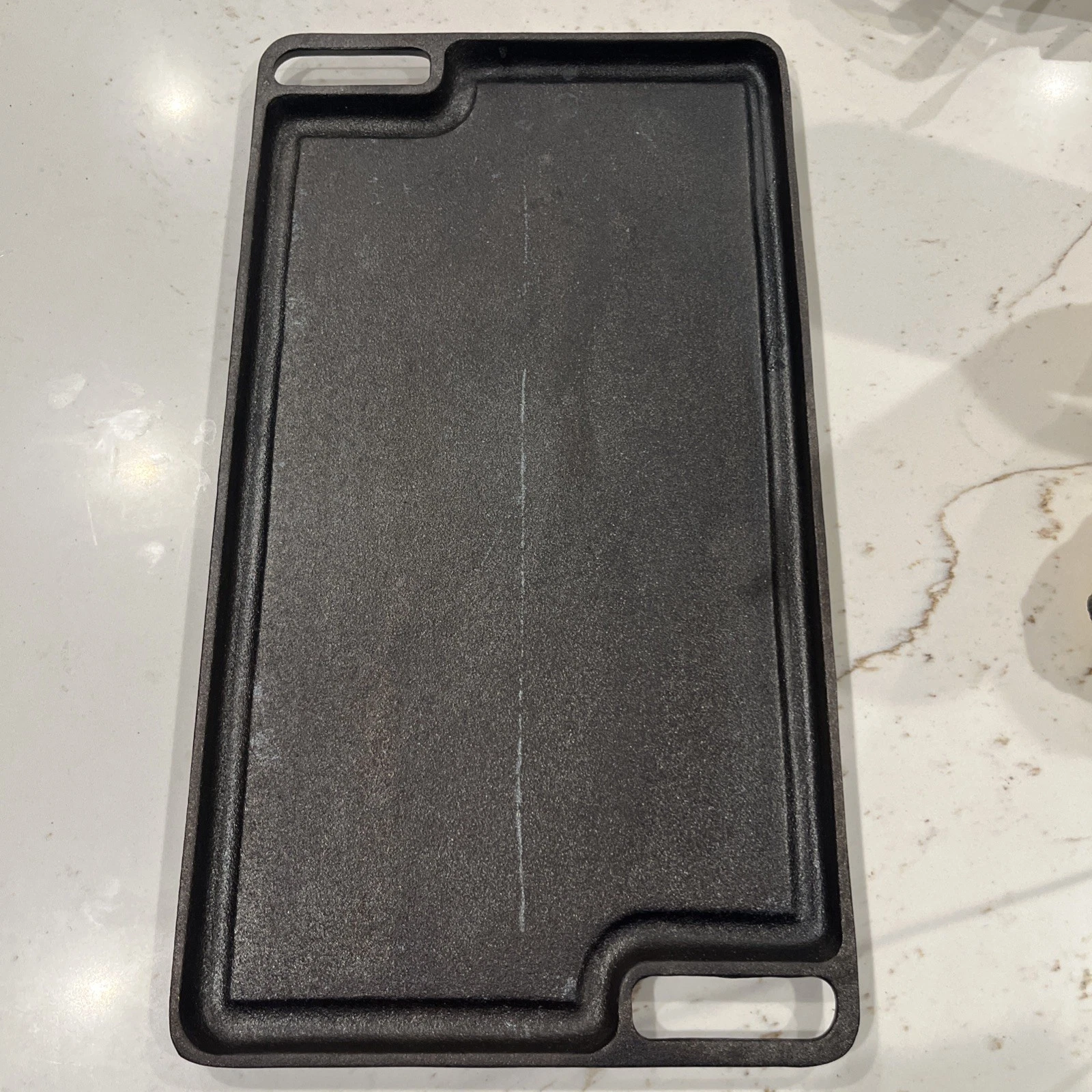 Double Sided Cast Iron Griddle 10in. X 18 in