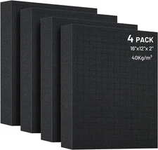 4 PCS 16X12X2 Inch Pick and Pluck Foam Inserts for Cases - Professional-Grade To