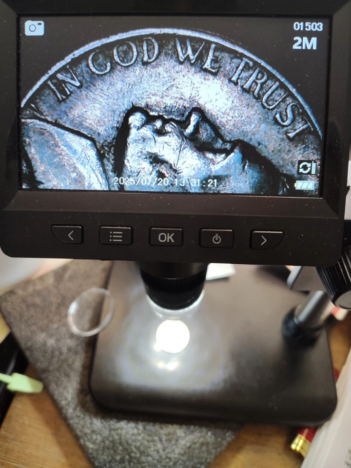 1966 Nickel Coin Die 90 Degree Rotated, No Mint Mark - Image 2 of 3