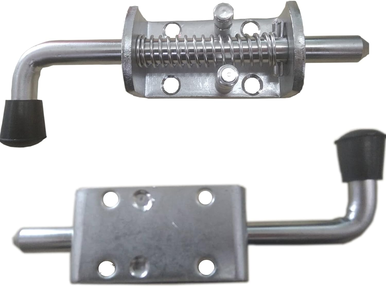 2 Pack Heavy Duty Stainless Steel Spring Loaded Barrel Bolt Latch Lock,Latch Pin