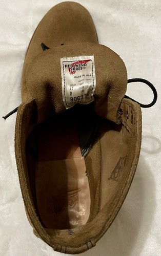 RED WING 8062 MEN BOOTS. 11D OLIVE MOHAVI. VERY GOOD CONDITION. RARE - Picture 10 of 10