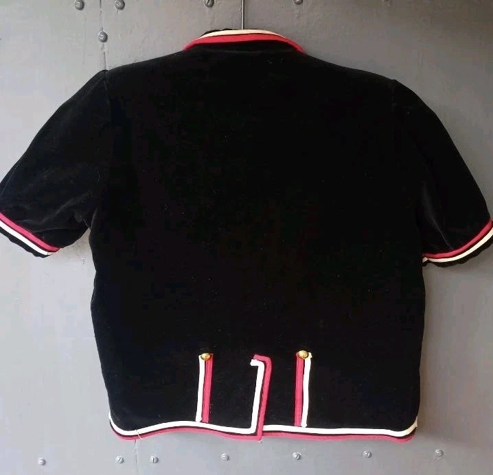 Vintage Traditional Swiss Velvet Jacket Berner Mutz, Jodler Mutz - Image 3 of 4