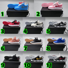 AF, Jordan 2-12, YZY Key Chains Collectible Mini Shoe Keyring W/ Display Box