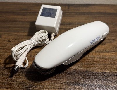 Vtg EPILADY ME 800-10 White Corded Coil Hair Epilator *& Power Adapter - Tested!