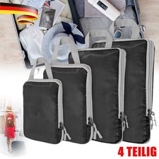 Reise Koffer-Organizer Kompressions Kleidertaschen Packwürfel Set 4-teilig Urlau