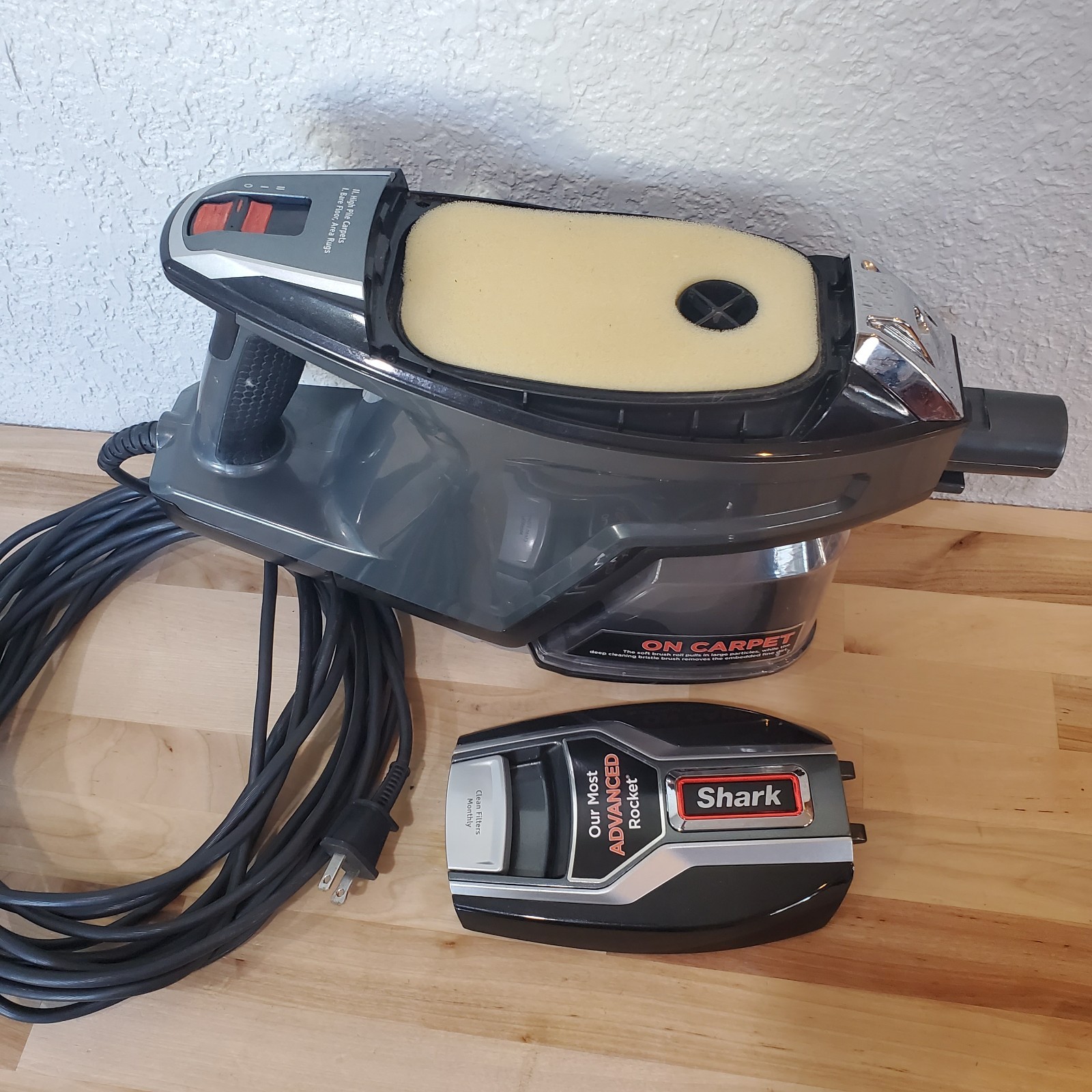 Shark Rocket DuoClean Motor Unit Main Head Container HV380 HV380W HV382 HV384