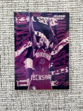 1996-1997 Allen Iverson Fleer Thrill Seekers Rookie Insert Card Rare 76ers. rookie card picture