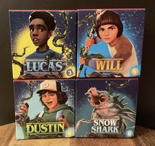 McDonald  s STRANGER THINGS Toys LOT of 4 Happy Meal 2026 Dustin Lucas Will Shark