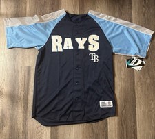 NWT Tampa Bay Rays Genuine Merchandise Jersey Mens Medium MLB DYNASTY SERIES