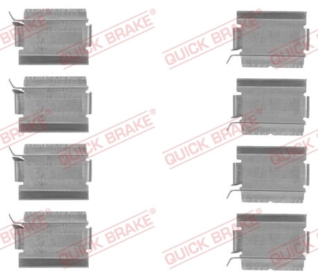 ZubehöRkit, Scheibenbremsbelag Quick Brake 109-1820 FüR Dodge Fiat Lancia-image