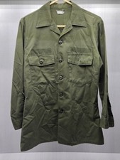 Vintage 80s US Army Utility Shirt Mens OG-507 Long Sleeve