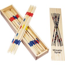 Mikado Stäbe Spiel in Holzschachtel 19cm 41-...