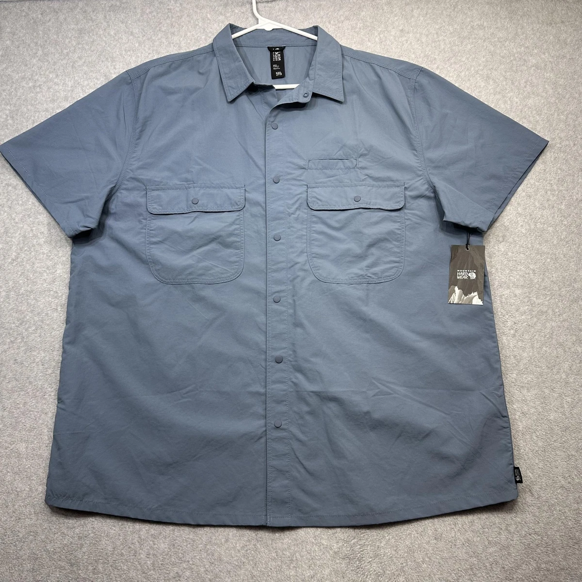 Chemise Mountain Hardwear Homme 2XL Gris – Manches Longues, Boutonnage, Parfait état