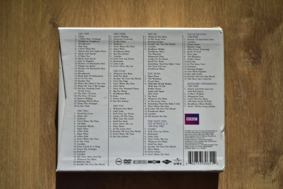 7 x CD + DVD Box Set Status Quo Live At The BBC 2010 remaster rare OOP Hard Rock - Photo 2/2