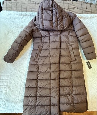 Kenneth Cole Women's Burgundy Long Sleeve Full Zip Puffer Jacket Size Large
