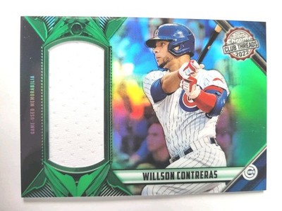 2022 Topps Chrome Willson Contreras Authentic Relic #TCT-WC Green /99 Memorabill