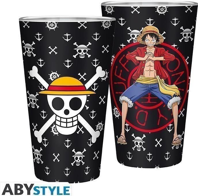 Merchandising One Piece: ABYstyle - Luffy (Glass / Bicchiere 400 Ml)