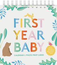 First Year Baby Calendar  Photo Prop Cards: New Baby Gift 