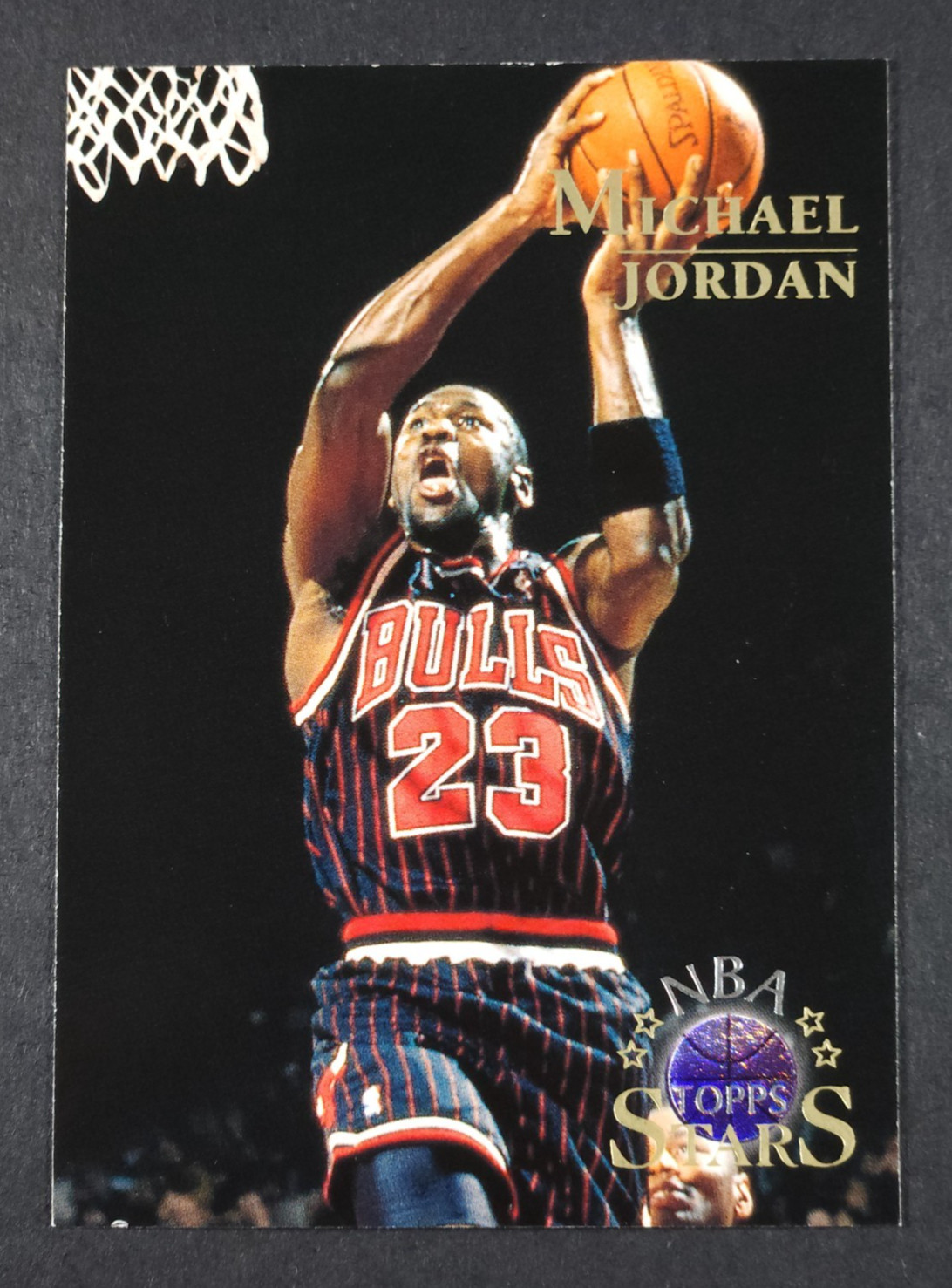 1996-97 TOPPS NBA STARS #24 MICHAEL JORDAN *B* CHICAGO BULLS *HOF* *EXCMT*
