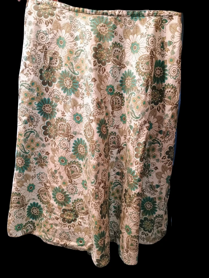 Falda Geoffrey Beene Deportiva Mujer Grande Bohemia Midi Acampanada Circular con Cremallera Lateral... Foto 2 de 4