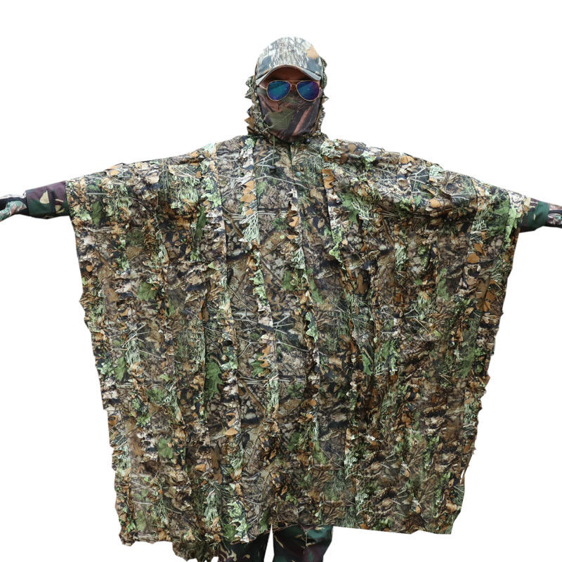 Capuz Poncho Ghilie Sniper Camuflado Safo Militar Polyripstop