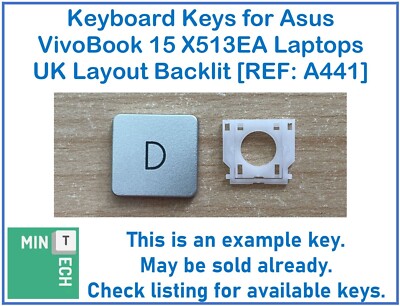 Tastatur Ersatz Tasten für Asus VivoBook 15 X513EA Laptops UK Layout Hintergrundbeleuchtung