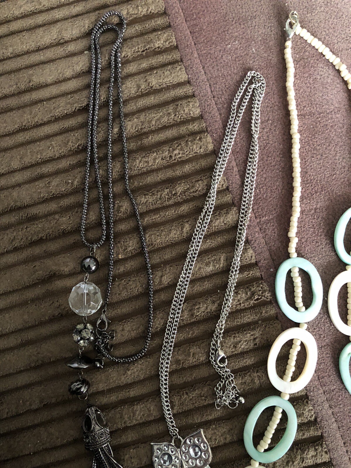 3 Modern Costume Jewellery Long Necklaces eBay