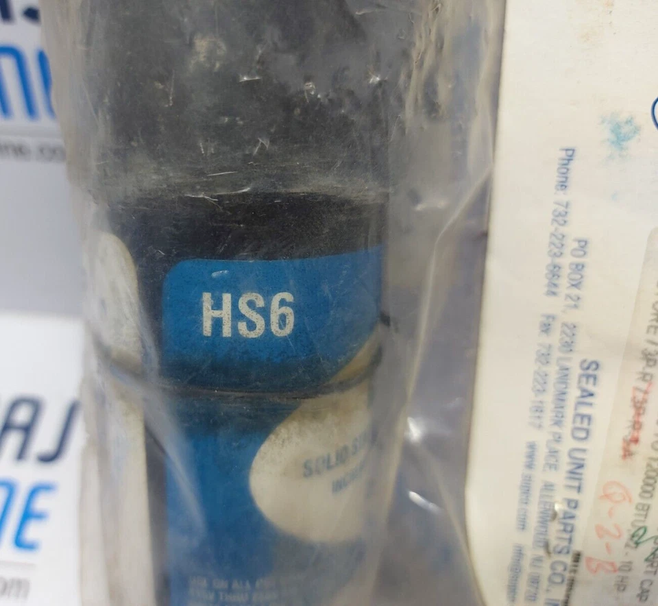 Supco HS6 Hard Start Solid State Relay and Hard Start Capacitor 277 VAC 22A MAX - Image 3 of 4