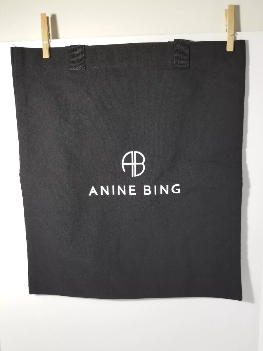 トートバッグ ANINE BING TOTES BLACK Anine Bing Remy Canvas Logo Tote Bag Black New | eBay