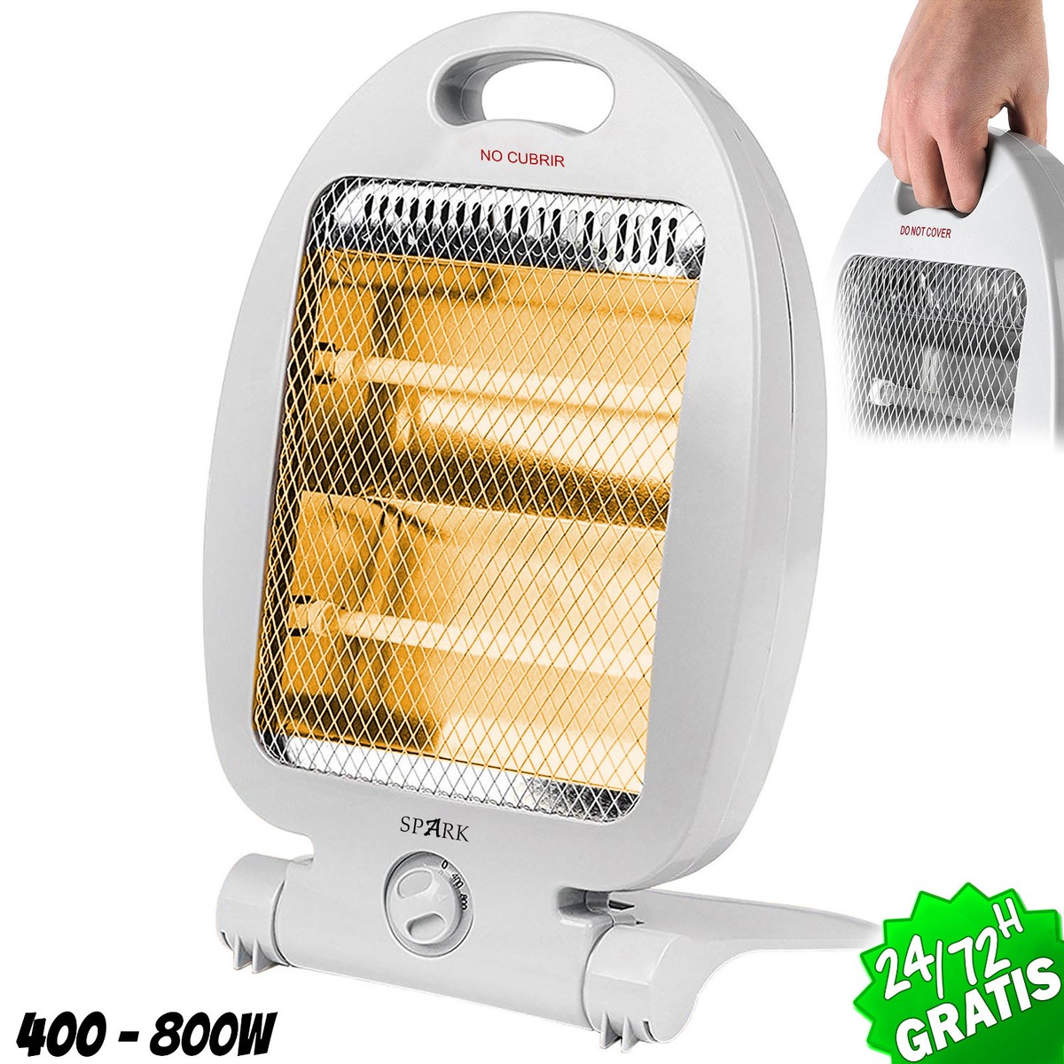 800W ELECTRIC DOUBLE QUARTZ AIR HEATER HEAT BATHROOM WARMER AMBIENT HEATER  | eBay